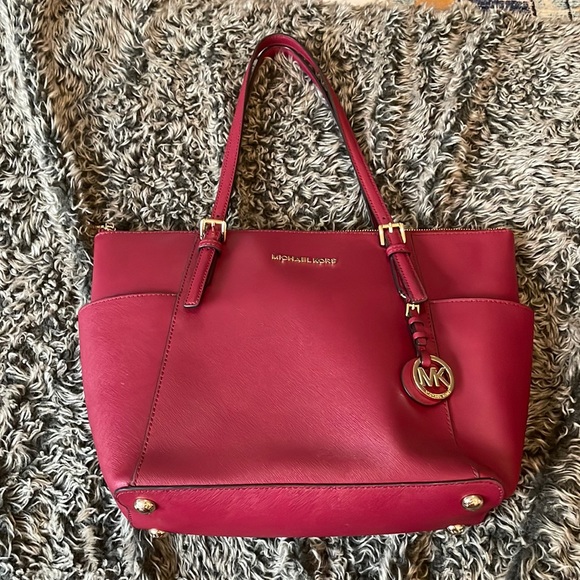 Michael Kors Handbags - Michael Kors Red Tote Bag